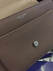 YSL Medium Sunset Bag Grained Leather 4856 - 6