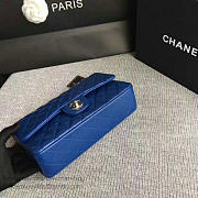 Chanel Lambskin Classic Double Flap Bag Blue A01112 25cm - 3