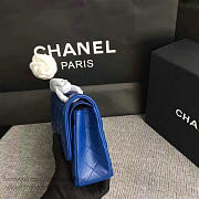 Chanel Lambskin Classic Double Flap Bag Blue A01112 25cm - 2