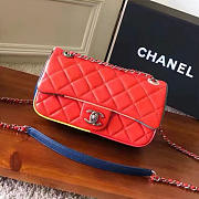 Chanel Red Multicolor Small Flap Bag A150301 VS02867 - 1