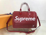 louis vuitton supreme CohotBag handbag red m40432 3012 - 2