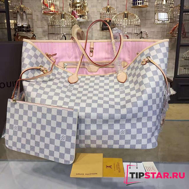 LV Neverfull GM rose ballerine N41604 size 40x33x20 cm - 1