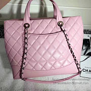 CHANEL Canviar Quilted Lambskin Shopping Tote Bag (Pink) 260301 VS02905 - 6