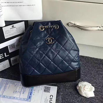 Chanel's Gabrielle Small Backpack (Blue And Black) A94485 VS09477