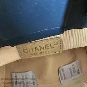 CHANEL Small Label Click Leather Shopping Bag (Blue) A93731 VS04747 - 2