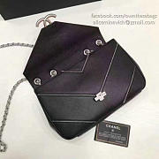 Chanel Calfskin Chevron Flap Bag Black A93774 VS05263 - 5