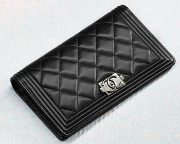 chanel wallet a68722 black 