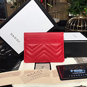 GUCCI Marmont Card Holder Nexthibiscus (Red Leather) - 6