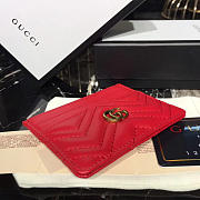 GUCCI Marmont Card Holder Nexthibiscus (Red Leather) - 5