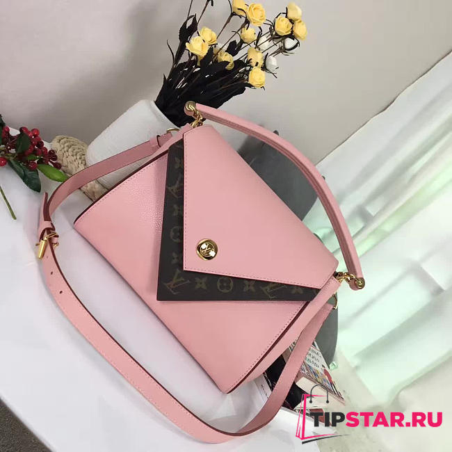  louis vuitton double v CohotBag  pink 3641 - 1