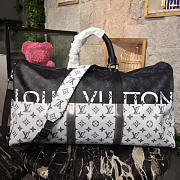 Louis Vuitton Keepall 55 Damier Graphite Canvas Black&White - 4