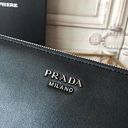 PRADA Leather Clutch Bag 4309 - 6