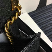 Chanel Medium Quilted Caviar Boy Bag Black Gold A13043 VS08406 - 6