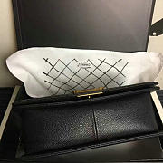 Chanel Medium Quilted Caviar Boy Bag Black Gold A13043 VS08406 - 3
