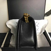Chanel Medium Quilted Caviar Boy Bag Black Gold A13043 VS08406 - 2