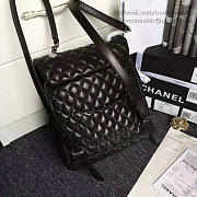 chanel quilted lambskin large backpack black silver hardware 170301 vs02032 - 6