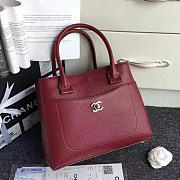 CHANEL Calfskin Large Shopping Bag (Burgundy) A69929 VS00151 - 1