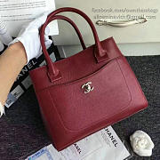 CHANEL Calfskin Large Shopping Bag (Burgundy) A69929 VS00151 - 4