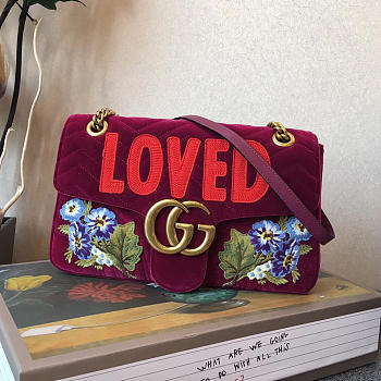 GUCCI GG Marmont Loved (Wine Red) 2661 