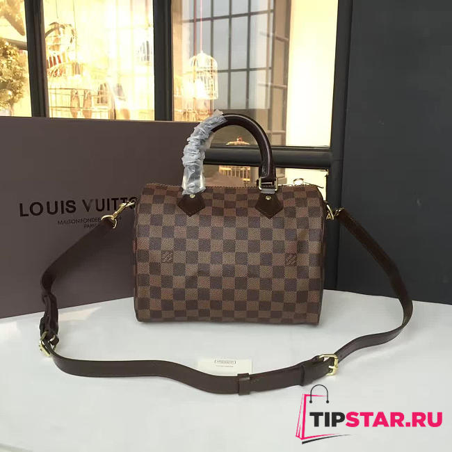 louis vuitton speedy bandoulière 25 damier ebene 3205 - 1