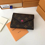 LV victorine  wallet fuchsia 3208 - 1