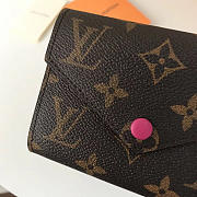 LV victorine  wallet fuchsia 3208 - 4