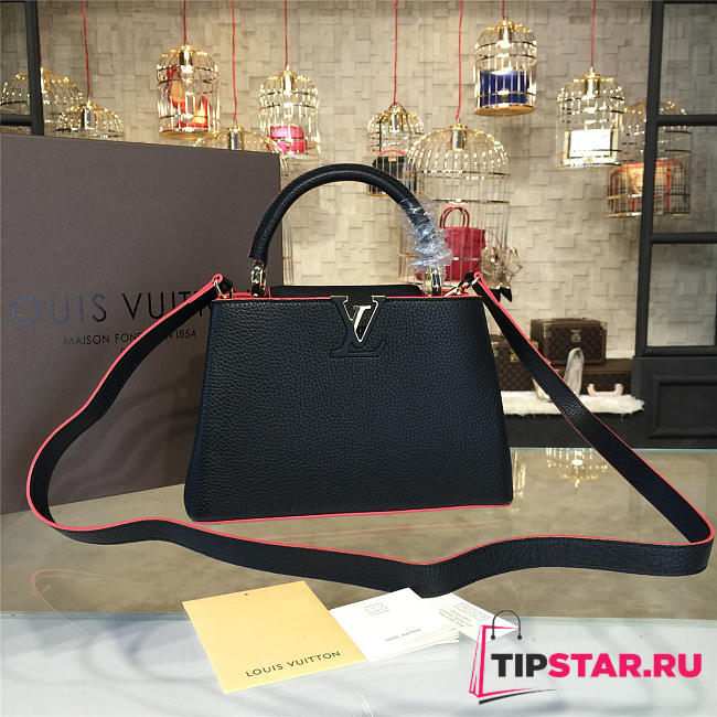 LV Capucines BB black/red 3446 27cm - 1