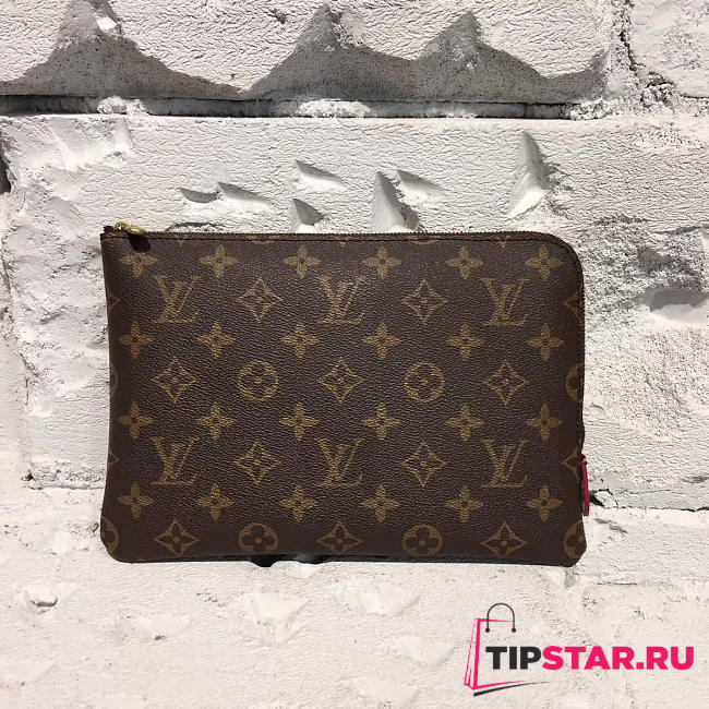 LV clutch bag monogram canvas 3718 - 1