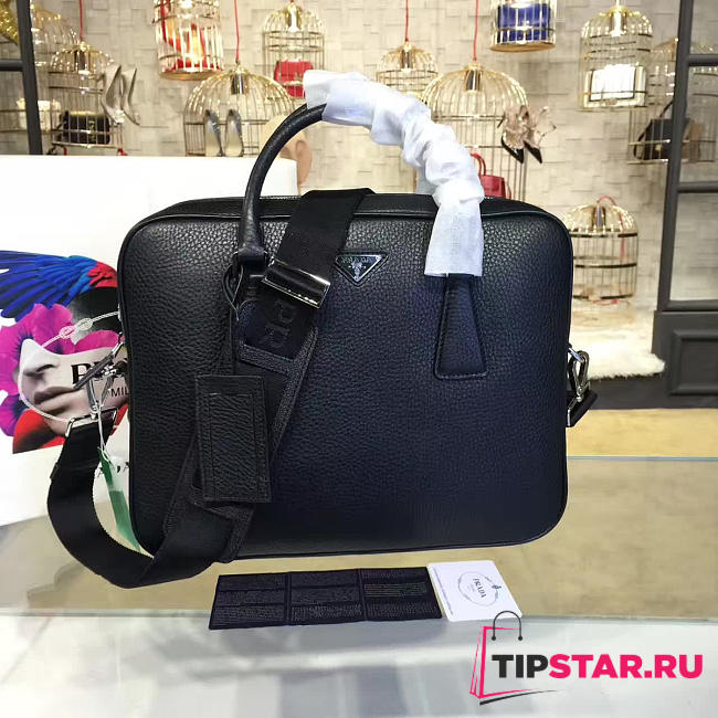 Prada leather briefcase 4202 - 1