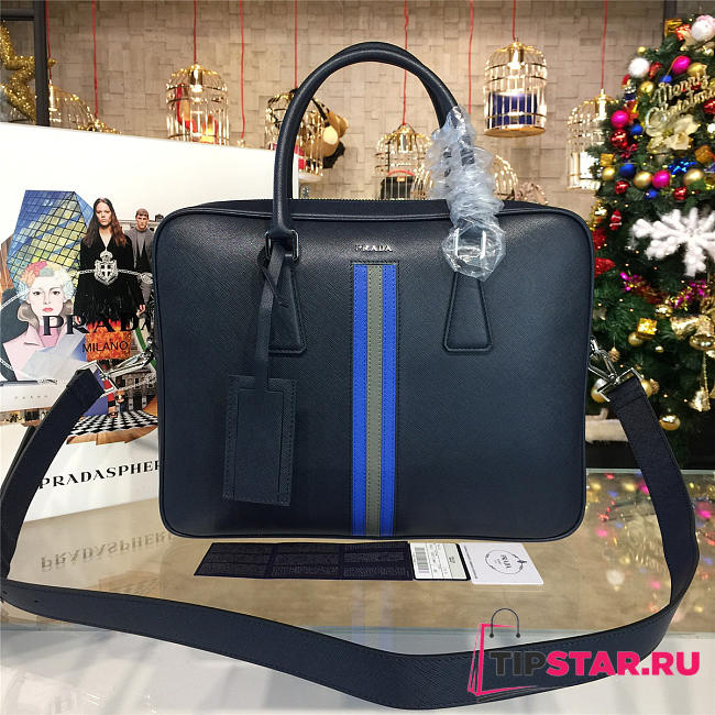 Prada leather briefcase 4210 - 1