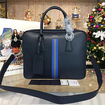 Prada leather briefcase 4210