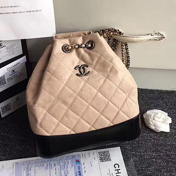 chanel's gabrielle small backpack beige and black  a94485 vs01456