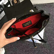 Chanel chevron lambskin backpack black gold hardware 170302 vs01805 - 2