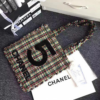 CHANEL Tweed Large Shopping Bag A91557 VS08628