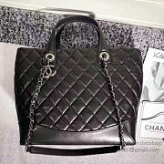 CHANEL Caviar Quilted Lambskin Shopping Tote (Black) 260301 VS02839 - 4