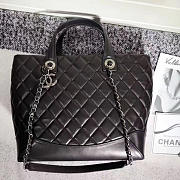 CHANEL Caviar Quilted Lambskin Shopping Tote (Black) 260301 VS02839 - 3