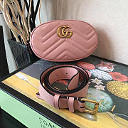 GUCCI GG Marmont Beltbag (Pink)  - 1