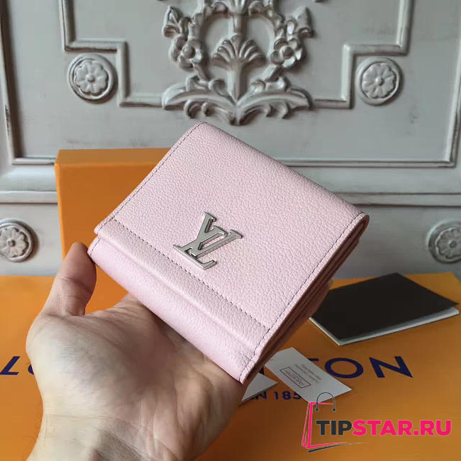 LV Lockme II Compact Wallet Pink 3178 - 1