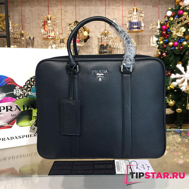 Prada leather briefcase 4212 - 1