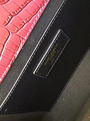 YSL Monogram Kate Gold Tassel In Embossed Crocodile Shiny Leather 5042 - 2