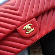chanel classic handbag red  - 6