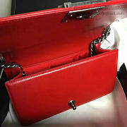 Chanel Medium Chevron Lambskin Quilted Boy Bag Red A13043 VS08698 - 5