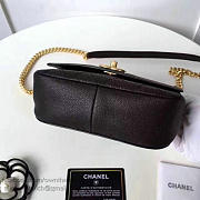 Chanel Grained Calfskin Mini Top Handle Flap Bag Black A93756 VS09826 - 5