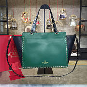 CohotBag valentino rockstud handbag black with green/red - 1