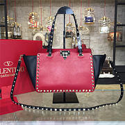 CohotBag valentino rockstud handbag black with green/red - 3