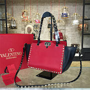 CohotBag valentino rockstud handbag black with green/red - 2