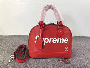 louis vuitton supreme CohotBag domed satchelv red m40301 3008 - 5