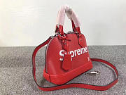 louis vuitton supreme CohotBag domed satchelv red m40301 3008 - 4