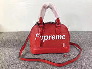 louis vuitton supreme CohotBag domed satchelv red m40301 3008 - 2