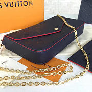  louis vuitton pochette CohotBag  felicie marine rouge 3262 - 4